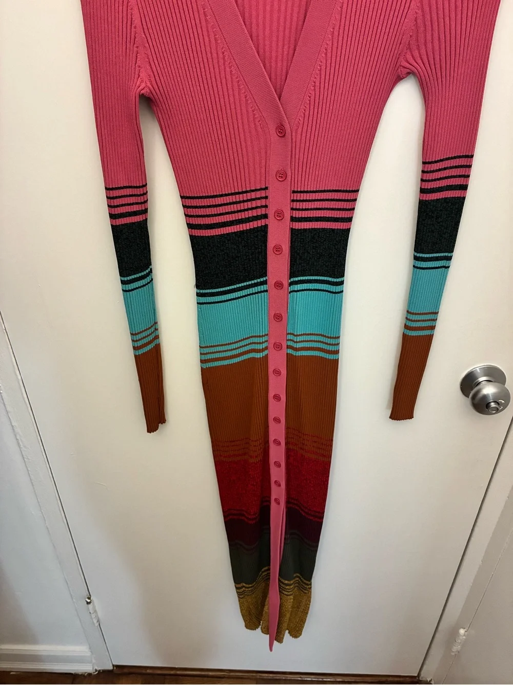 STAUD Shoko Multicolor Striped Dress - Picture 4 of 5